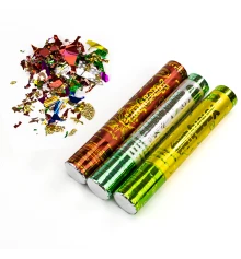 Хлопушка пневматическая 30см с цветным конфетти из фольги купить в интернет магазине подарков ПраздникШоп