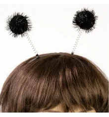 Ободок карнавальный Жук на пружинках 13108 (черный) (1 шт) купить в интернет магазине подарков ПраздникШоп