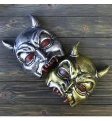 Полумаска Демон (серебро) купить в интернет магазине подарков ПраздникШоп