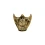 Полумаска Череп (золото) купить в интернет магазине подарков ПраздникШоп