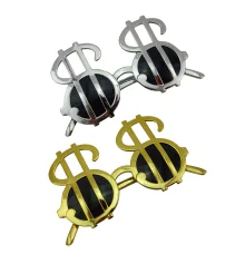 Очки Доллары (серебряные) купить в интернет магазине подарков ПраздникШоп