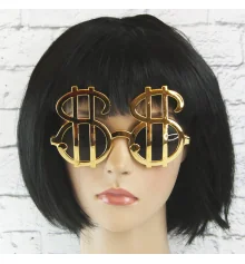 Очки Доллары (золотые) купить в интернет магазине подарков ПраздникШоп