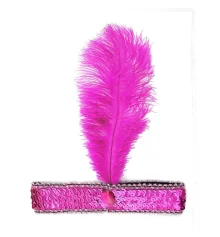 Повязка Чикаго (малиновая) купить в интернет магазине подарков ПраздникШоп