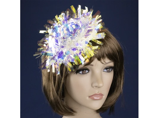 Карнавальная шляпка на заколках Блеск ночи 13841 купить в интернет магазине подарков ПраздникШоп