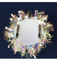 Карнавальная шляпка на заколках Блеск мерцающий 13906 купить в интернет магазине подарков ПраздникШоп