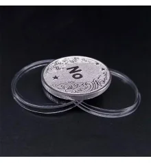 Сувенирная монета принятия решений YES/NO 3802 (серебряная) купить в интернет магазине подарков ПраздникШоп