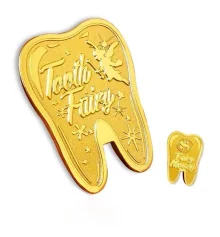 Сувенирная монета Зубная фея Зубик (золотая) купить в интернет магазине подарков ПраздникШоп