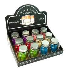 Свеча Арома в банке с ручкой Океан купить в интернет магазине подарков ПраздникШоп