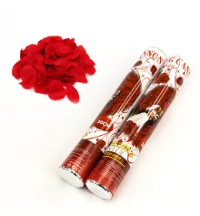 Хлопушка пневматическая 30см с лепестками роз купить в интернет магазине подарков ПраздникШоп