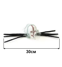 Паук готический череп 30см (серый) купить в интернет магазине подарков ПраздникШоп