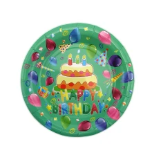 Бумажные тарелки диам. 23см Тортик (уп. 10шт) купить в интернет магазине подарков ПраздникШоп