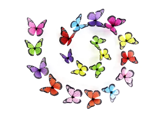 Набор декоративных бабочек на стену 3D H-Z-104 (уп. 18 шт) купить в интернет магазине подарков ПраздникШоп