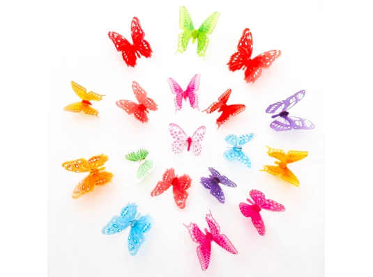 Набор декоративных бабочек на стену 3D H-Z-103 (уп. 18 шт) купить в интернет магазине подарков ПраздникШоп
