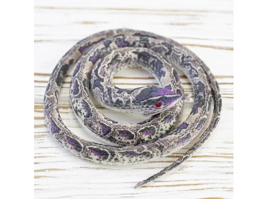 Резиновая змея 75см KP (сиренево-коричневая) купить в интернет магазине подарков ПраздникШоп