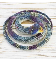 Резиновая змея 75см KP (радужная) купить в интернет магазине подарков ПраздникШоп