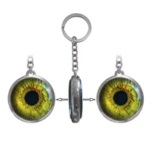 Брелок 6965 объемный Глаз зеленый купить в интернет магазине подарков ПраздникШоп