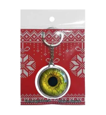 Брелок 6965 объемный Глаз зеленый купить в интернет магазине подарков ПраздникШоп