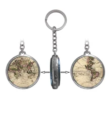Брелок 6968 объемный Глобус античный купить в интернет магазине подарков ПраздникШоп