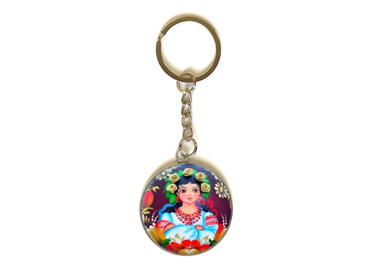 3D брелок Украинка 3 купить в интернет магазине подарков ПраздникШоп