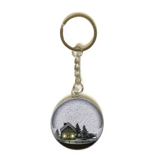 3D брелок новогодний Снежный шар 3 купить в интернет магазине подарков ПраздникШоп