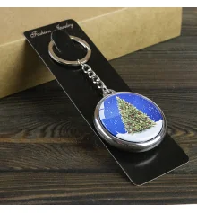 Брелок 6851 объемный Новогодняя ель купить в интернет магазине подарков ПраздникШоп