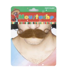 Усы накладные карнавальные Английские (коричневые) купить в интернет магазине подарков ПраздникШоп