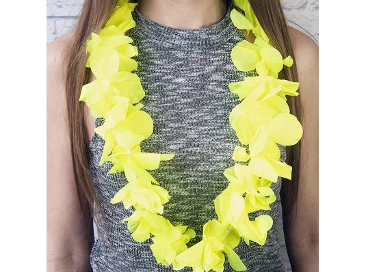 Гавайские леи Орхидеи (желтые) купить в интернет магазине подарков ПраздникШоп