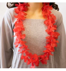 Гавайские леи Гибискус (красные) купить в интернет магазине подарков ПраздникШоп