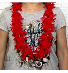 Гавайские леи Гибискус (красные) купить в интернет магазине подарков ПраздникШоп