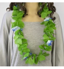 Гавайские леи Нимфа (зеленые с голубым) купить в интернет магазине подарков ПраздникШоп