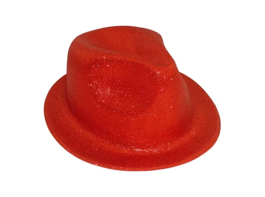 Шляпа детская Мафия блестящая (красная) купить в интернет магазине подарков ПраздникШоп