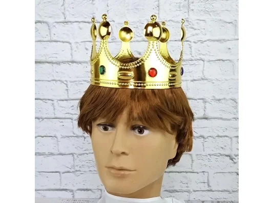 Корона Короля (золотая) купить в интернет магазине подарков ПраздникШоп