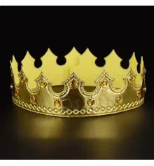 Корона детская Цитрин (золотая) купить в интернет магазине подарков ПраздникШоп
