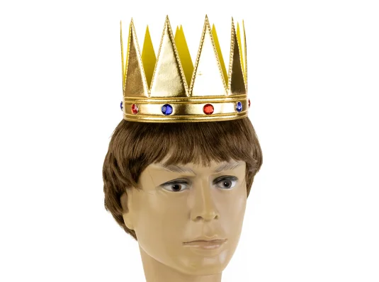 Корона детская Самоцветы (золотая) купить в интернет магазине подарков ПраздникШоп