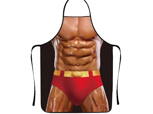 Фартук с приколом Супермен купить в интернет магазине подарков ПраздникШоп