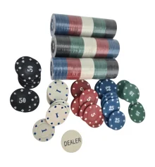 Покерные фишки (200 фишек)(18×29×4 см) (вес фишки 4 гр d-38 мм) купить в интернет магазине подарков ПраздникШоп
