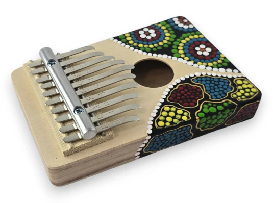 Калимба с Индонезийской росписью «Мелодичная Экзотика» (17×11.7×2.5 см) купить в интернет магазине подарков ПраздникШоп