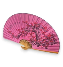 Веер настенный «Сакура на розовом фоне» ткань (122×6х 211 см) купить в интернет магазине подарков ПраздникШоп