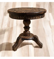 Резной стол из мангового дерева (h-40 см купить в интернет магазине подарков ПраздникШоп