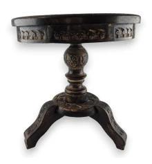 Резной стол из мангового дерева (h-40 см купить в интернет магазине подарков ПраздникШоп