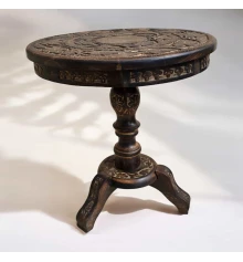 Резной стол из мангового дерева (46.5×44.5×6.5 см) купить в интернет магазине подарков ПраздникШоп