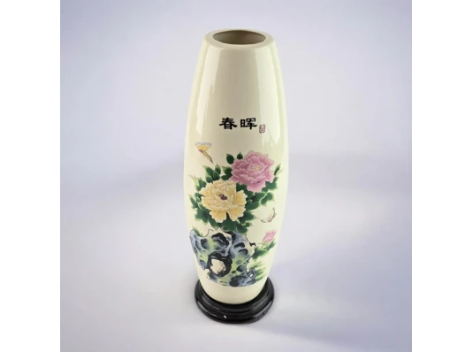 Ваза фарфоровая на подставке «Пионы» (26×6.3х купить в интернет магазине подарков ПраздникШоп