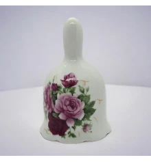 Колокольчик керамический «Розы» (8.5×5.5×5.5 см) купить в интернет магазине подарков ПраздникШоп