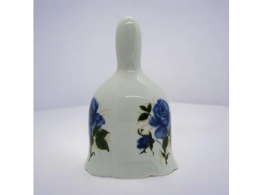 Колокольчик керамический «Синие Цветы» (8.5×5.5×5.5 см) купить в интернет магазине подарков ПраздникШоп