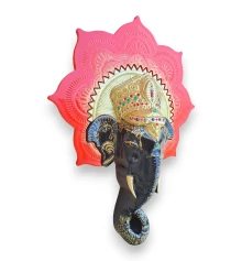 Панно-маска настенная «Слон -хранитель удачи» (670×500×140мм) купить в интернет магазине подарков ПраздникШоп