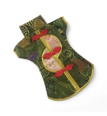 Чехол на бутылку зеленый «Кимоно» (28×25 см) купить в интернет магазине подарков ПраздникШоп