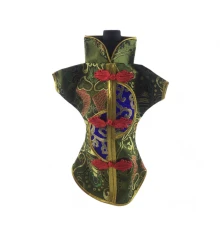 Чехол на бутылку зеленый «Кимоно» (28×25 см) купить в интернет магазине подарков ПраздникШоп