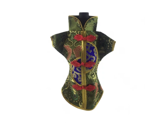 Чехол на бутылку зеленый «Кимоно» (28×25 см) купить в интернет магазине подарков ПраздникШоп