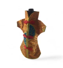 Чехол на бутылку оранжевый «Кимоно» (28×25 см) купить в интернет магазине подарков ПраздникШоп