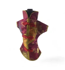 Чехол на бутылку малиновый «Кимоно» (28×25 см) купить в интернет магазине подарков ПраздникШоп